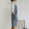 Oil-Proof Ladies Denim Apron Unisex Waiter Extended Aprons Kitchen Cooking Apron  Home Kitchen