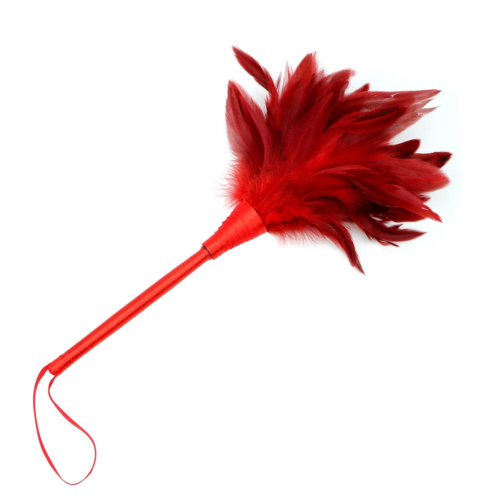 IKOKY Feather Sex Whip Clitoris Tick Massage Slave Role Play Flirting Spanking Bondage Adult Game Sex Toy for Couples Sex