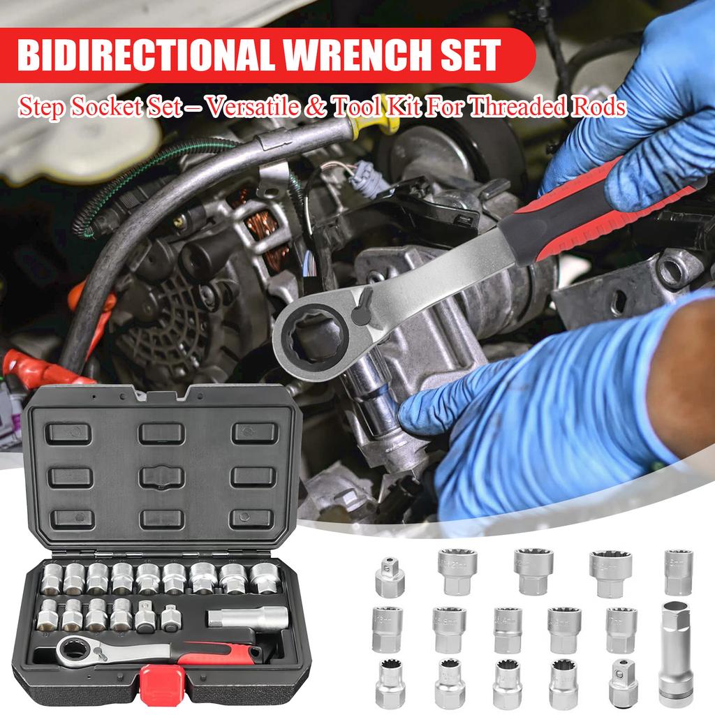 Step Socket Set – Versatile & Tool Kit For Threaded Rods
