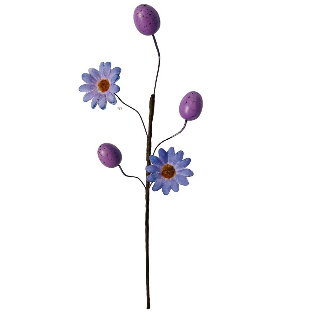 Easter Egg Branch Realistic Decorative Branches Colorful Foam Eggs High-Quality Fake Plant Decoration For Vase Arrangement Home