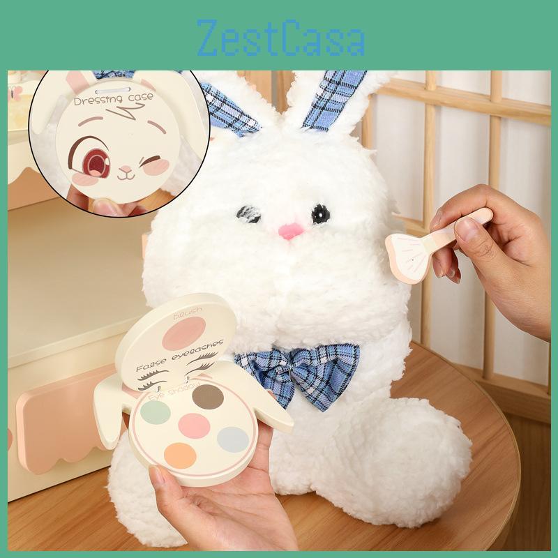 Wooden Role Play Makeup Table Small Bear Design Child Creative Play Interactive