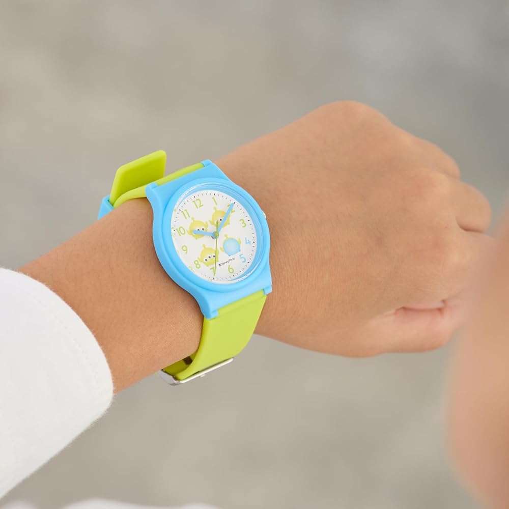 Citizen Q&Q Analog Watch Tsum Tsum Toy Story Alien Waterproof with Urethane Strap V06A-510VK