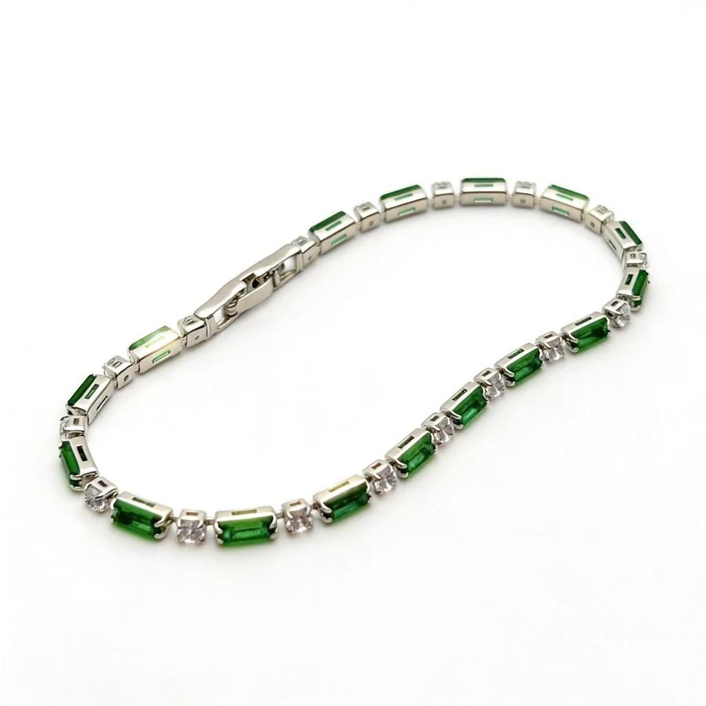 Bracelet de Tennis Zircon Violet - Bijou Élégant pour Femme