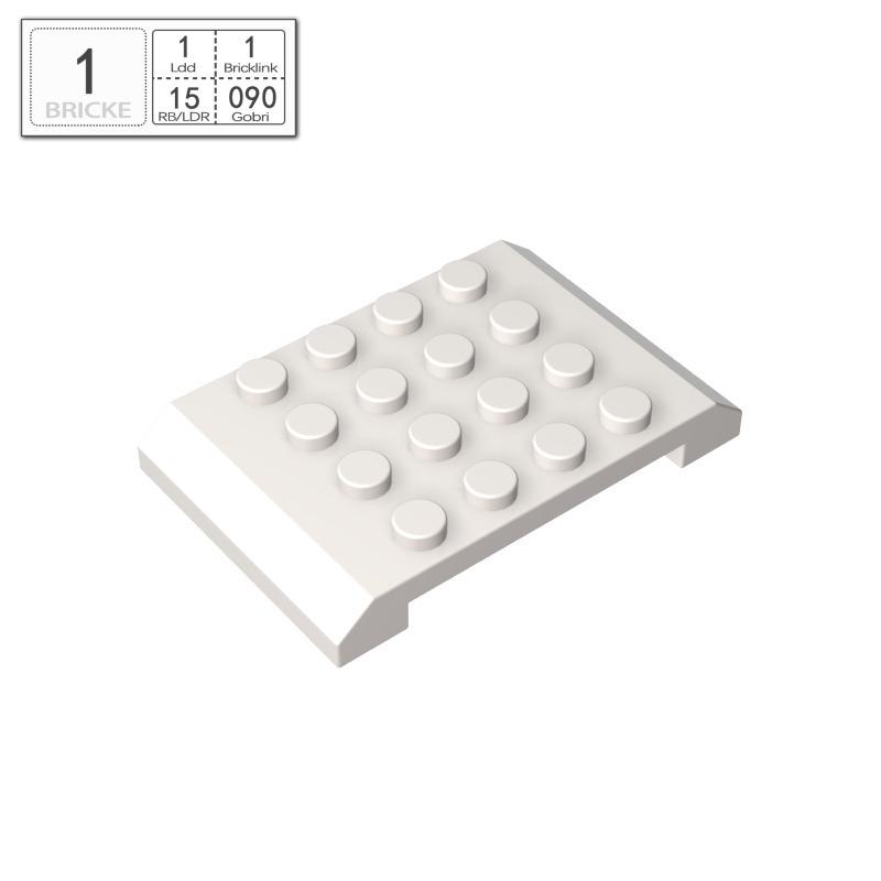 BRICKE 4x6 Keilplatte Dach Kompatibel mit LEGO 32739 - DIY Pädagogische Bausteine Teile