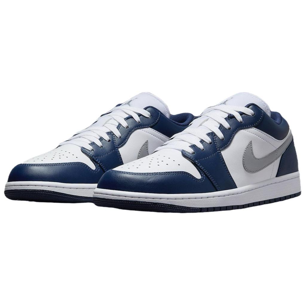 Jordan 1 Low Wolf Grey Midnight Navy Jordan 553558-141 Jordan 553558-141