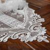 Embroidery Floral Lace Table Runner Wedding Banquet Party Home Table Decor