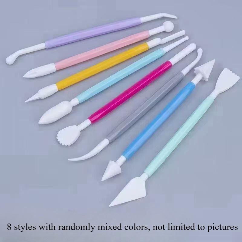 8cps, Clay Modeling Sculpting Tools, Dual Head Design, Multiple Shapes, Widely Used - Ceramic Clay Molding Clay Embossing Tool.