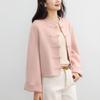 Women's 100% Wool Petite Short Chinese Style Coat