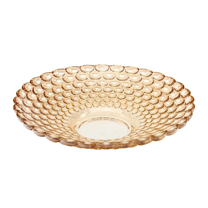 European Crystal Glass Fruit Plate