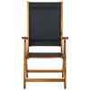 VidaXL Chaises pliables de jardin 2 pcs Bois d'acacia et textilène