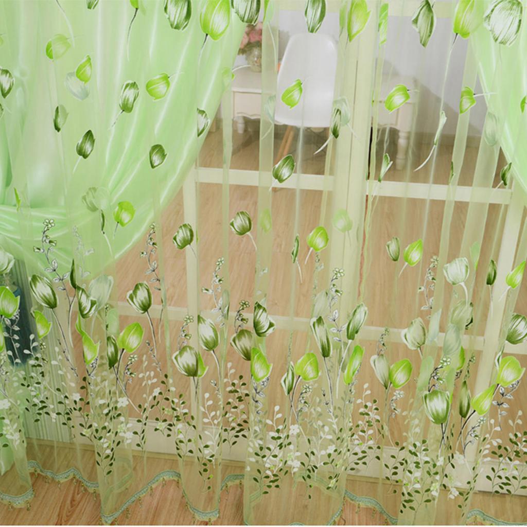 1 st 200*100 CM Moderna Tyllgardiner Fönsternät Vardagsrum Sovrum Dörr Kök Draperigardin Heminredningstillbehör