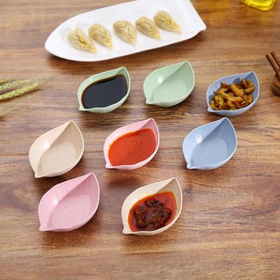 Wheat Straw Seasoning Dish Sauce Vinegar Mini Plate Tool
