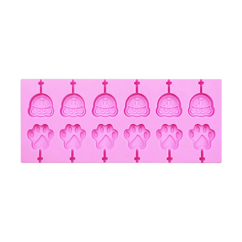 12/66 Cavity Silicone Hard Candy Molds Gummy Chocolate Molds for Lollipop Candy 1
