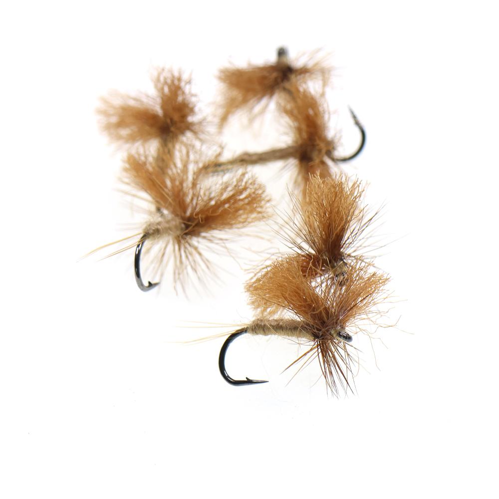 6PCS Elk Hair Caddis Dry Fly, High Floating Trout Fishing Flies, Artificial Insect Bait for River & Stream Fly Fishing