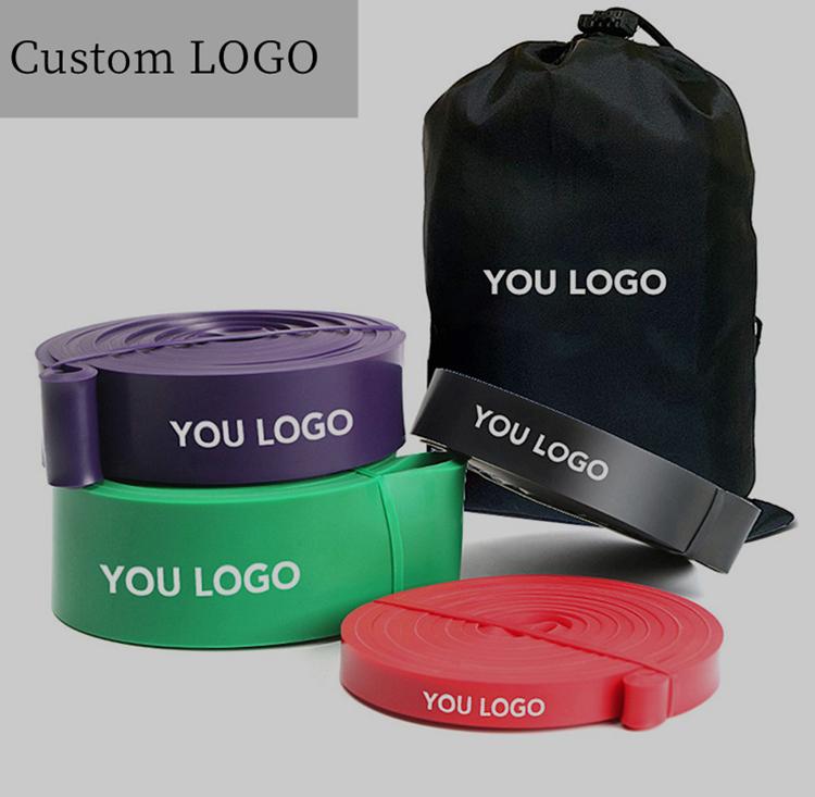 Fitness Accessories Custom logo Eco-friendlyStretch Band Yoga Straps Fitness Resistance Bands Set Mens Gym Accessories