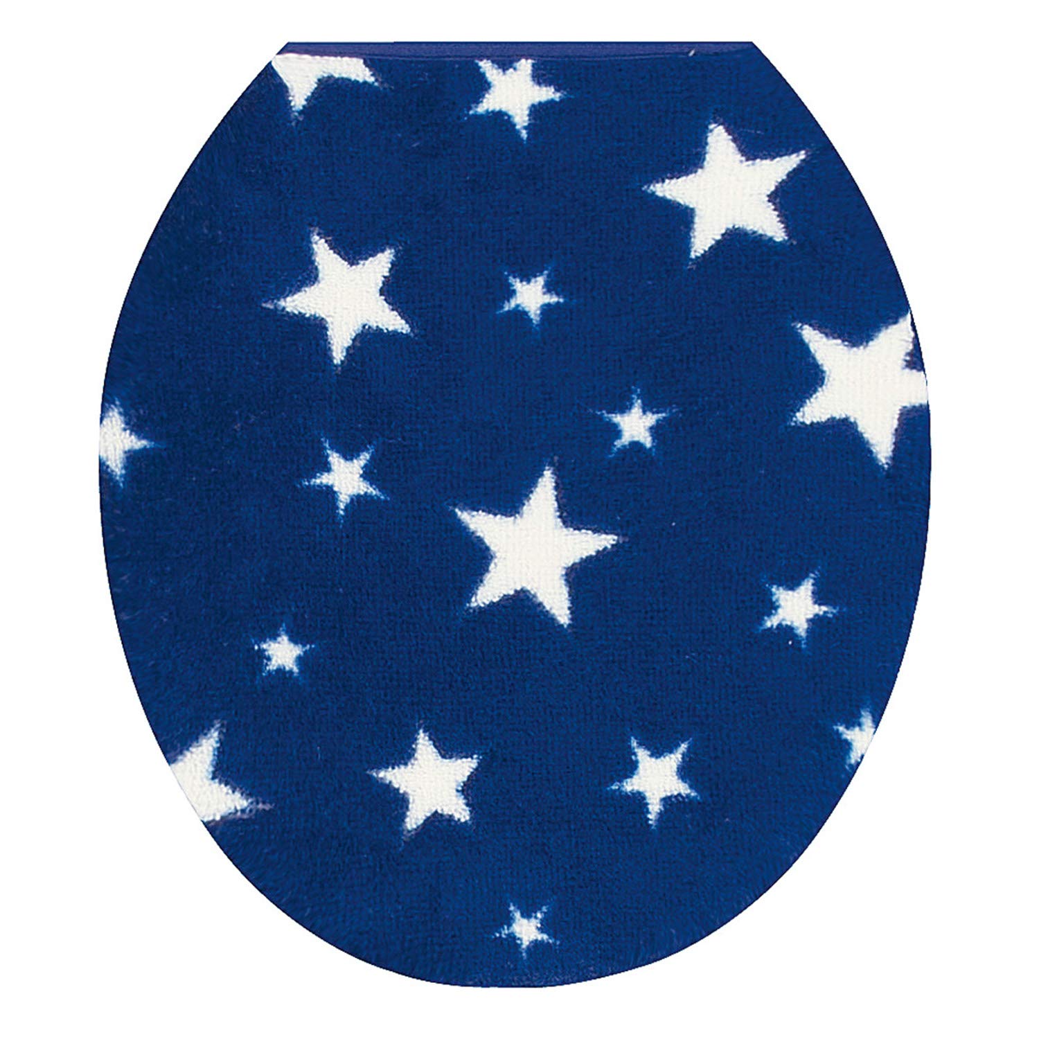 

Senko S.D.S Many Star Toilet Lid Cover, Navy Blue, Standard Size, Made in Japan, 36169