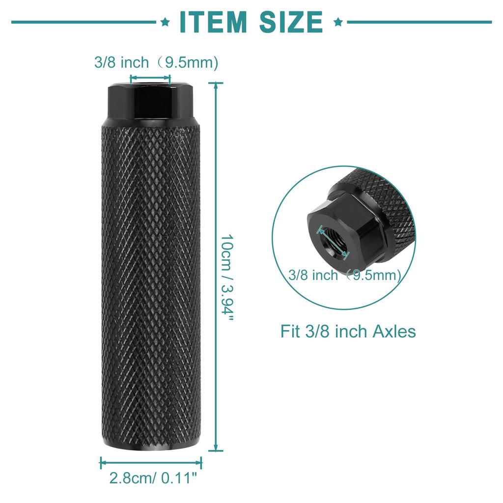 ACROPIX Axle Rear Footpeg Footrest Aluminum Alloy Cylinder for BMX
