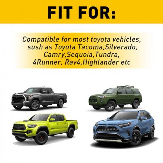 4PCS For Toyota Tundra Car Door Sill Decal Cover Sticker Anti-Scratch Protector