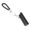 Lighter Holder Keychain with Spring Clip Retractable Metal Portable for Backpack Pocket Black