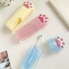 Cartoon Toothbrush Storage Box Cute Portable Wash Cup Toothpaste Storage Box  for Daily Use