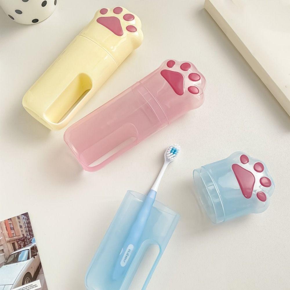 Plastic Toothbrush Storage Box Cute Portable Wash Cup Mouthwash Cup Business Trips