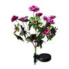 Solar Garden Lights Outdoor Decorative Solar Garden Lights with 7 Azalea  Flowers, LED Waterproof Solar Powered Garden Light