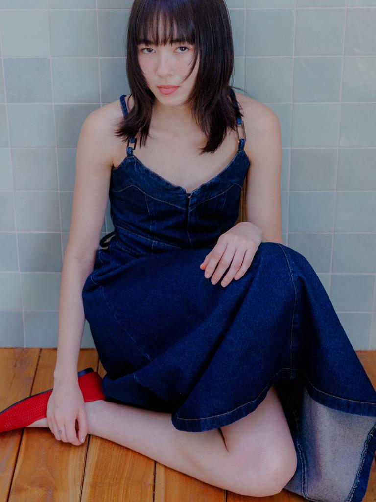 Eight Days A Week Denim Smoked Dress Blue Ad478