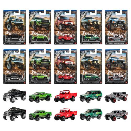 

Hot Wheels Theme Automotive Assortment - Toyota Trucks Vehicle Toys, 10-Car Box, Ages 3+, Multicolor, 987N-GDG44
