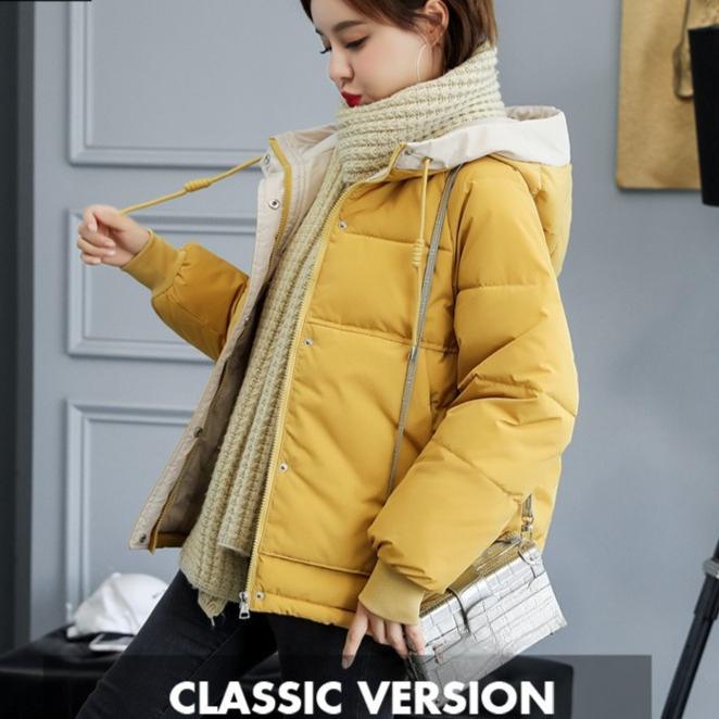 Moda dame ocazional toamna iarna imprimeu culoare uni maneci lungi jachete si paltoane cu puf