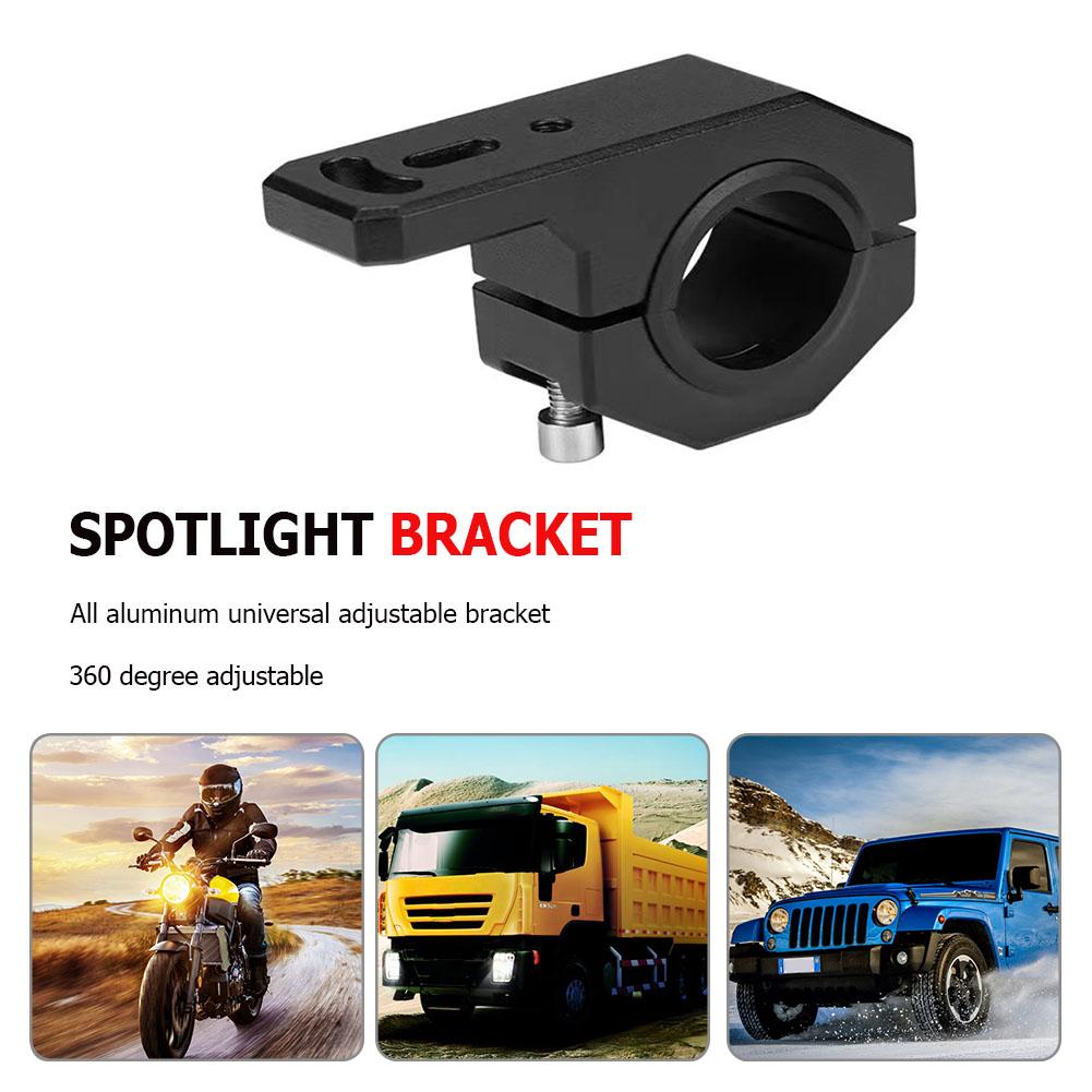 Motorcycle LED Headlight Clamps Brackets 360 Adjustable Tube Clamp Mount Kit Motorbike Head Lamp Holder Support Moto Accessories