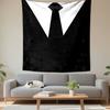 Formal Suit and Tie Design Patterned Tapestry Decorative Wall Hanging, Home Bedroom Living Room Decor