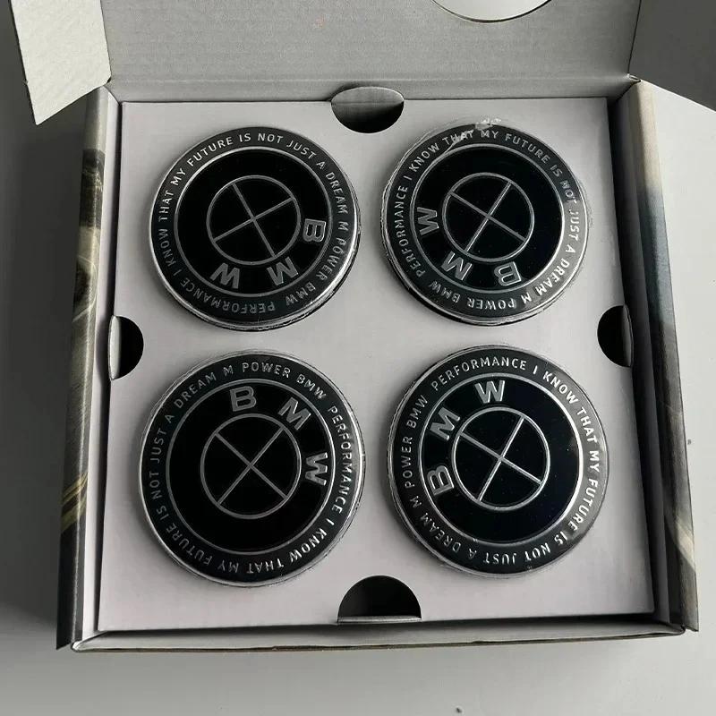 For BMW E34 4pc 56/68mm BMW 50th Anniversary Floating Wheel Center Caps For BMW G11 G12 G30 G31 G32 G08 G05 F46 F49 F39 F90 Auto Accessories