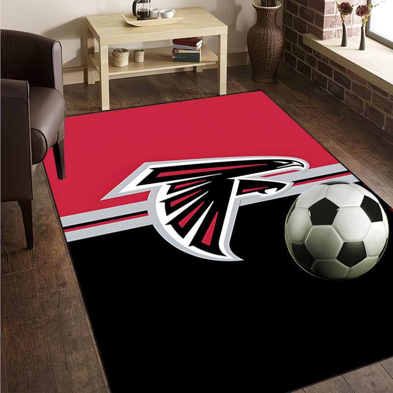 Atlanta-Falcons Rise Up Rug Office Carpet Non-Slip Mat, Chair Rug Floor Covering for Gaming, Bedroom, Living Room , Home Decor Christmas Gift