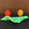 Twist Fidget Dragon Egg 3D Printed Spiral Dragon Egg Sensory Toy Rotating Stress Relief Egg Spinner for Easter Basket Stuffers