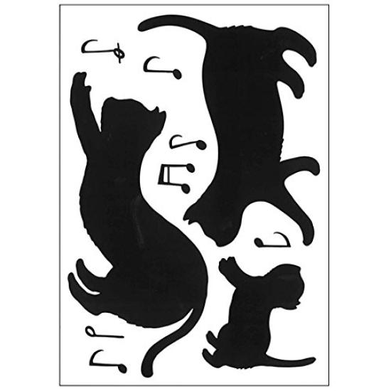 

Sankomark Kogyo House Gida Wall Sticker, Deodorizing Singing Cat, DWS-180