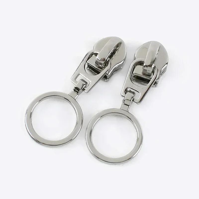 5/10/20Pcs 5# Zipper Slider for Nylon Zippers Zip Head Puller Lock Bag Clothes Purse Tailor Repair Kit DIY Sewing Accessories