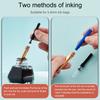 Metal Fountain Pen and 30 Inks Sac Set 0.38mm Tip Erasable for Beginner Student Adult Handwriting Drawing Journaling