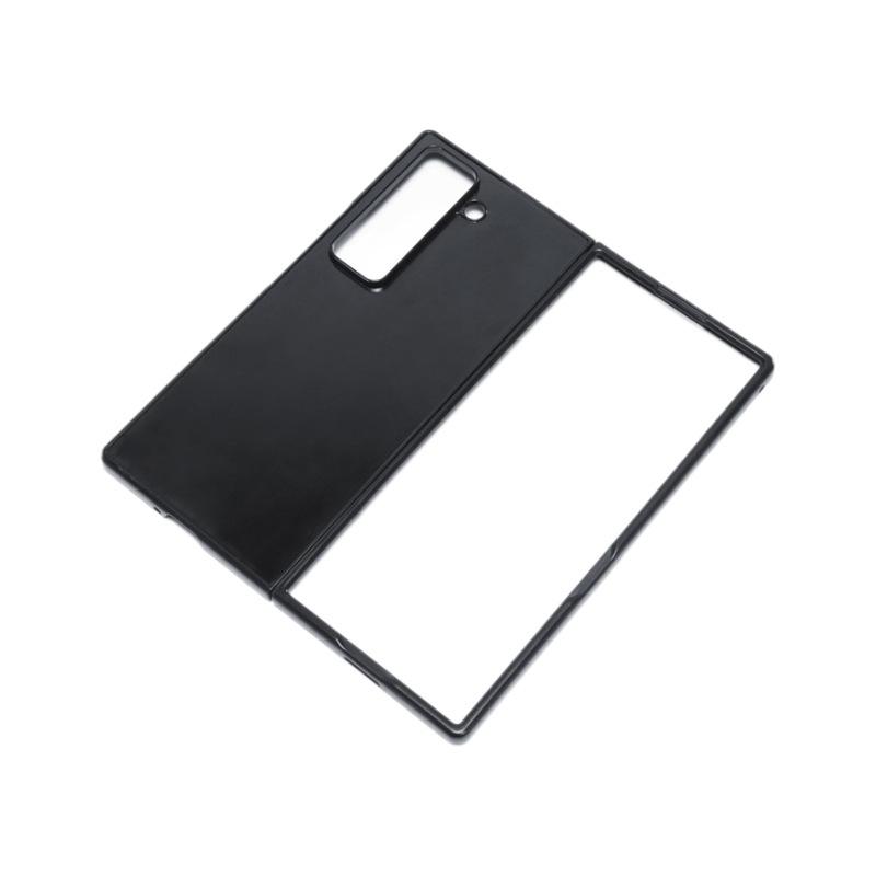 The New Model Is Suitable for Samsung W25 Folding Mobile Phone Case, Inner and Outer Concave Leather PC Hard Case Zfold Special Protective Case