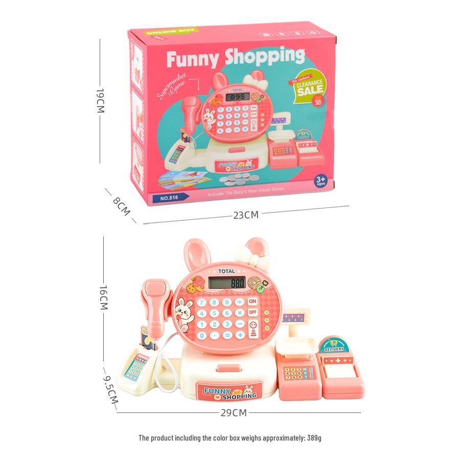Children's Role-Play Toy: Cartoon Rabbit Supermarket Cash Register
