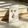 European & American Pearl Earring and Necklace Set - Simple, Fashionable Collarbone Design