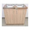 Sonoma Oak Kitchen Cabinet for Sink 80x50, Freestanding