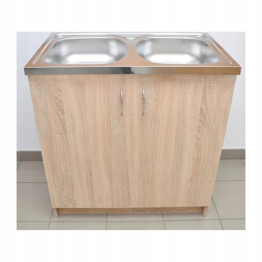 Sonoma Oak Kitchen Cabinet for Sink 80x50, Freestanding