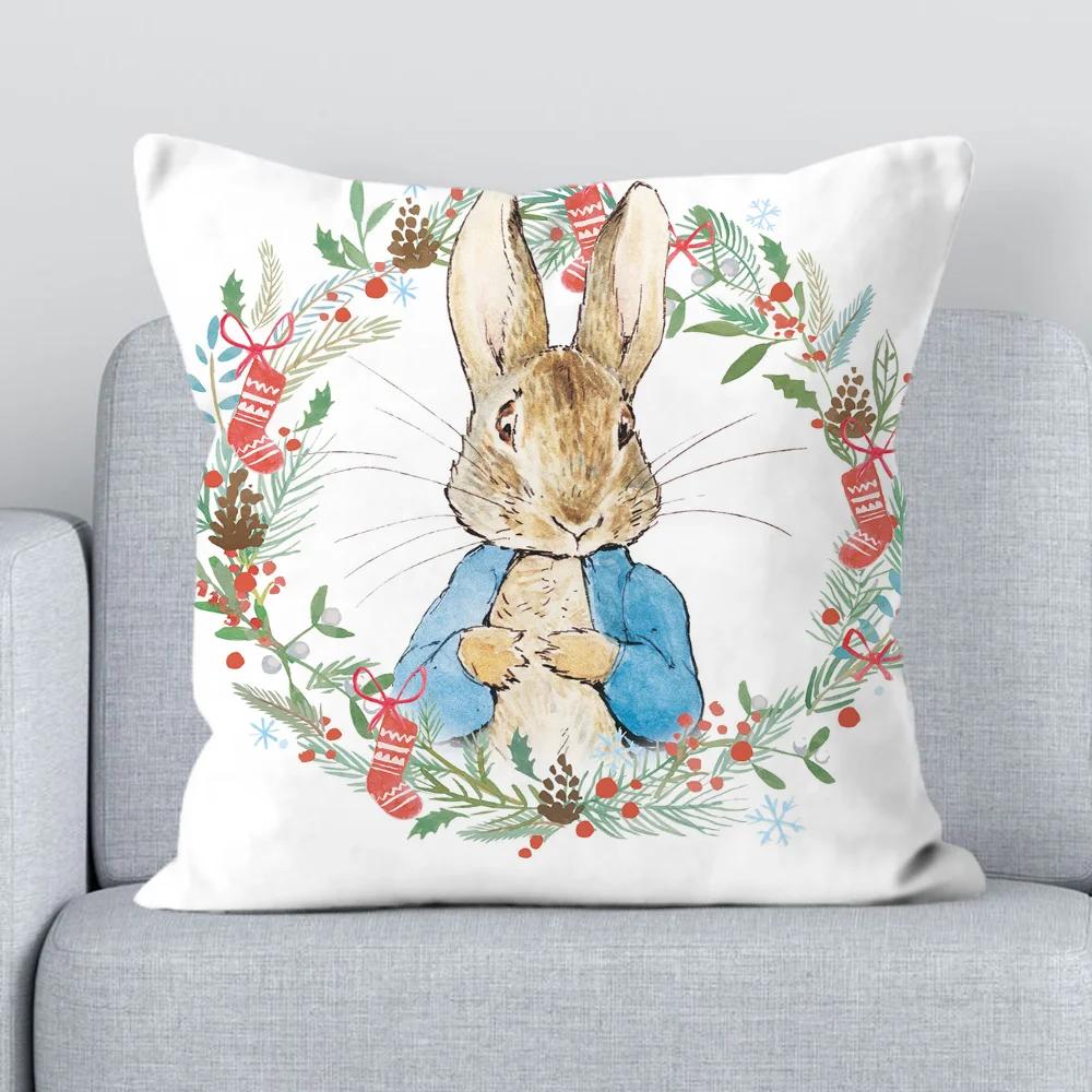 P-Peter Rabbit Față de pernă Husă de pernă Perne Huse de pernă Decorative Imprimare Duplex Fotolii Fațe de pernă x