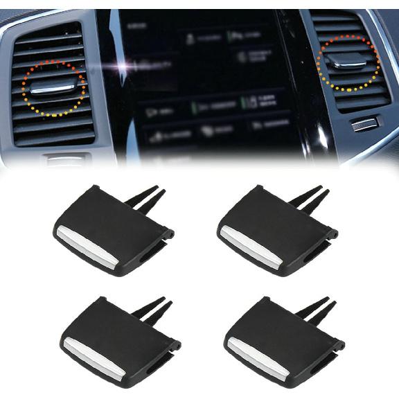 4Pcs Front Dashboard Side A/C Air Vent Outlet Tab Clip Replacement Kit Air Conditioning Vent Outlet Tab Clips For Volvo XC90 2014-2023