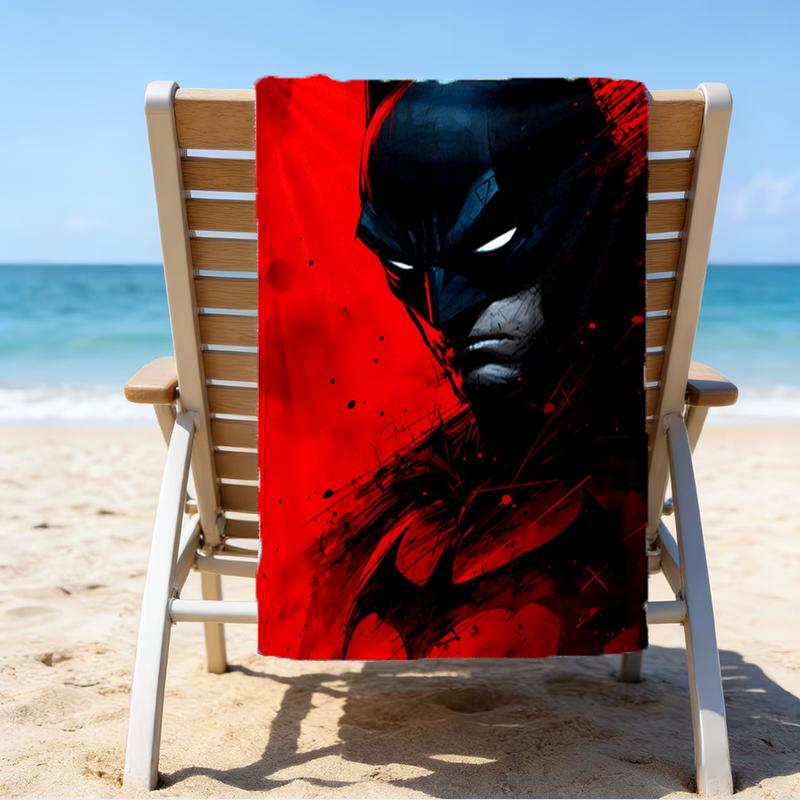 Breaks Through Bat Beach Towel - Soft, Absorbent Microfiber, Lightweight, Ideal for The Beach, Parties, Travel, Camping fan gifts