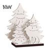 Warm Atmosphere Room Decor LED Wooden Christmas Tree Tabletop Decor, Glowing Hollow Light Up Luminous Ornaments for Holiday Party And Festive