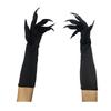 40cm Halloween Cosplay Compulsion Fashionable Personality Stretch Ghost Claw Red Black Long Nail Gloves Stage Performance Solid