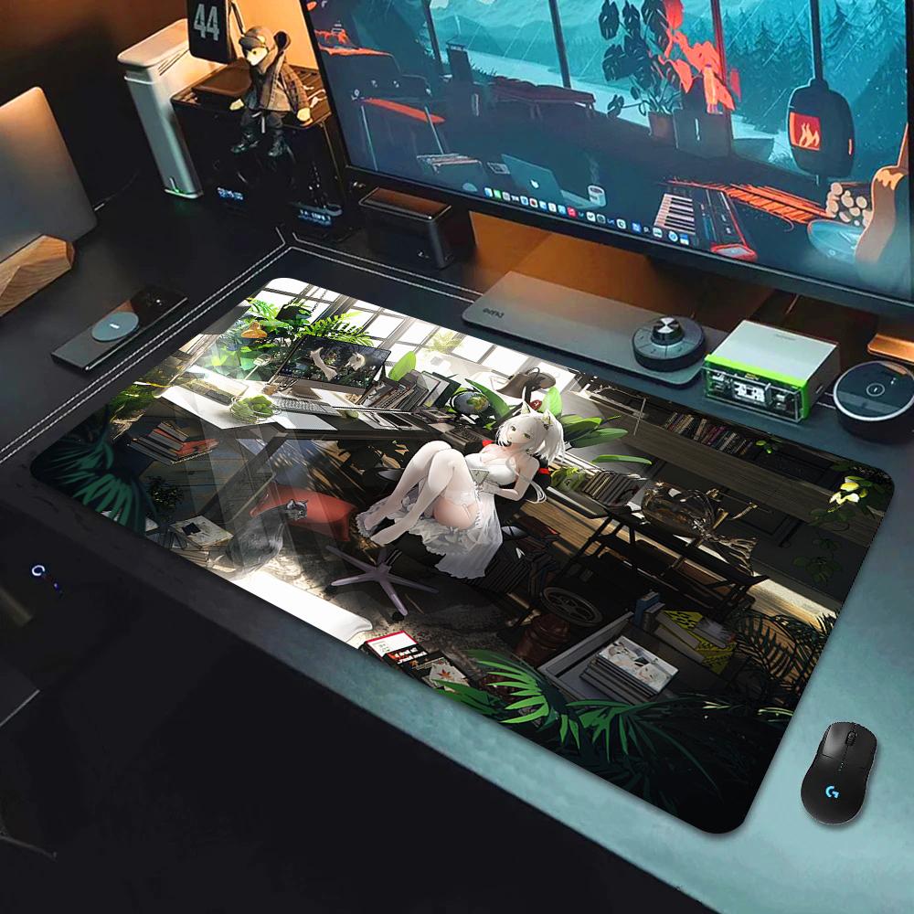 Anime Arknights Hot selling Mouse Pad Anime Girl Non-Slip E-Sports Mouse Mat Premium Mousepad Keyboard Mats Many people like it