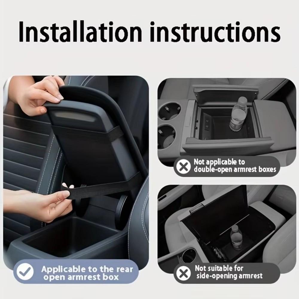 Plush Car Armrest Cushion Booster Pad Thicken Heightening Pad Car Armrest Pad For Central Console