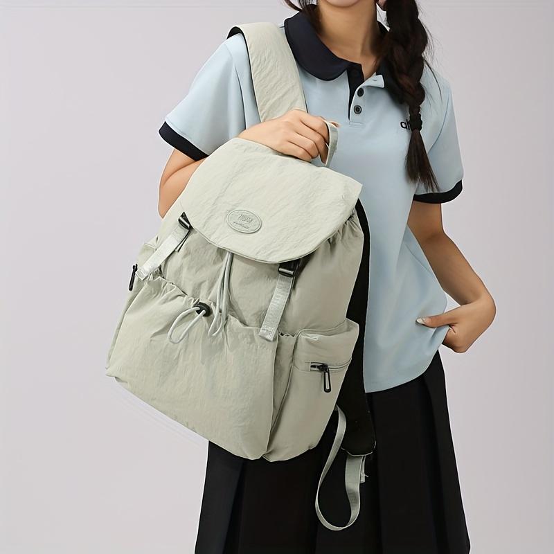 Women's Backpack, Adjustable Shoulder Straps Drawstring Closure, Hiking Backpack for Everyday Commute Bookbag, Practical Pockets